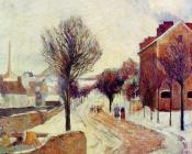 保罗 高更 : Suburb under Snow